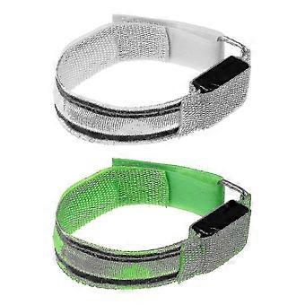 2026 2pcs led luminous wristband outdoor adjustable armband night running supplies