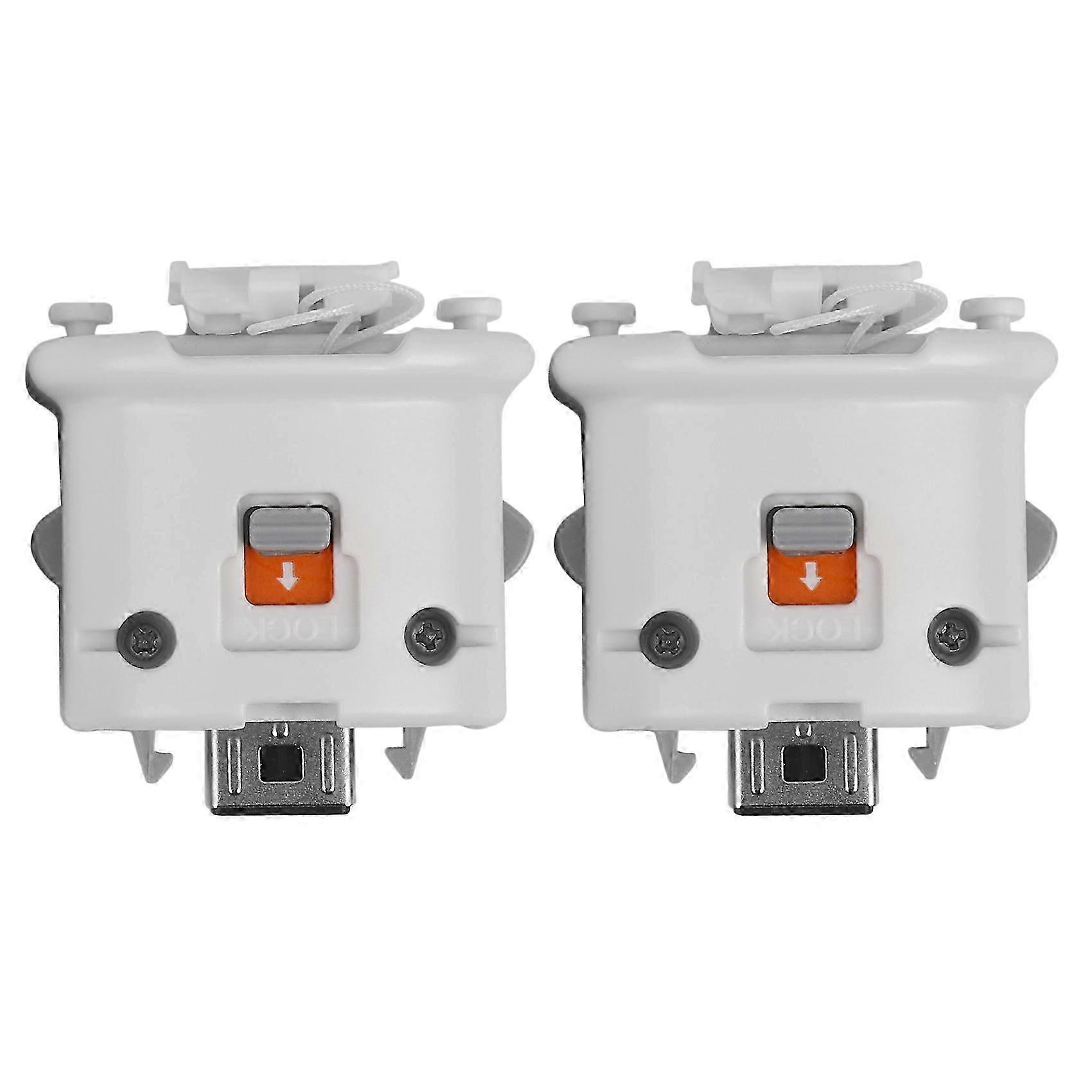2x Motion Plus Adapter Sensor fr Nintendo Wii Remote Controller White