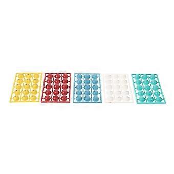 75 piezas de accesorios de bingo de plástico: bolas numeradas de bingo - Accesorios de mesa de juego de plástico coloridos para juegos de mesa de rifa de fiestas, juego de mini bolas de colores