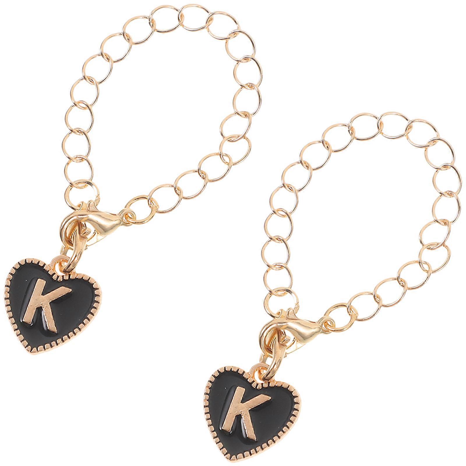 Water Bottle Initial Charm For Personalization Enthusiasts Office Use Durable Material 2Pcs