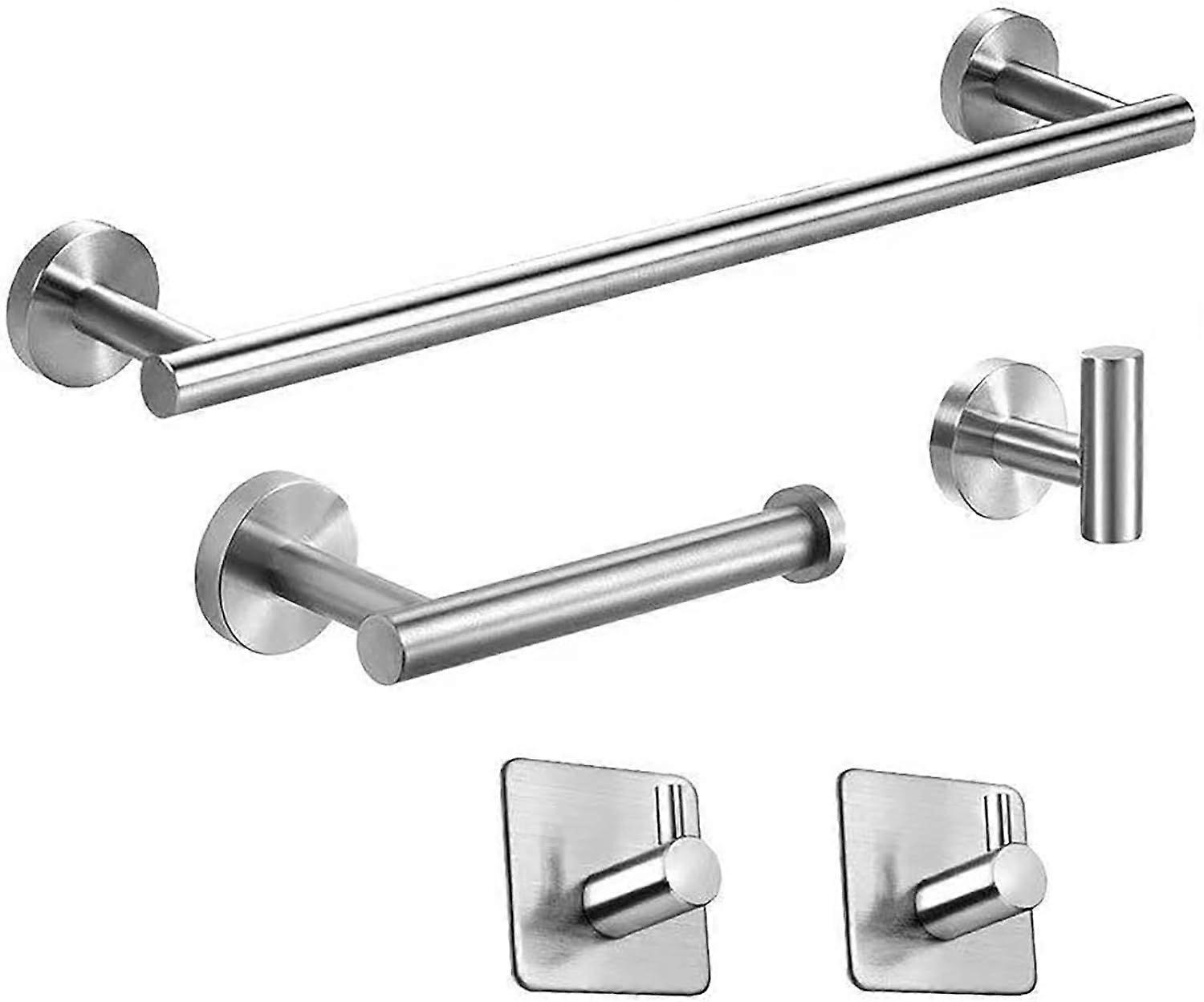 Matte Black Bathroom Hardware Set, Includes 16 Inch Bath Towel