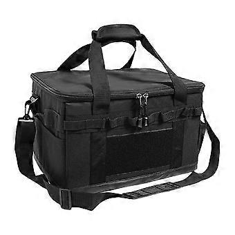 Multifunctional Camping Bag Camping Cooking Utensil Organizers Large Capacity Camping Cookware Storage Bag for Outdoor Black