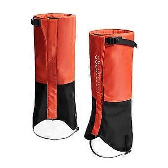Waterproof Hiking Gaiters Lightweight Adjustable Leg Gaiters for Snow Mud and Mountain Climbing (Orange, Medium)