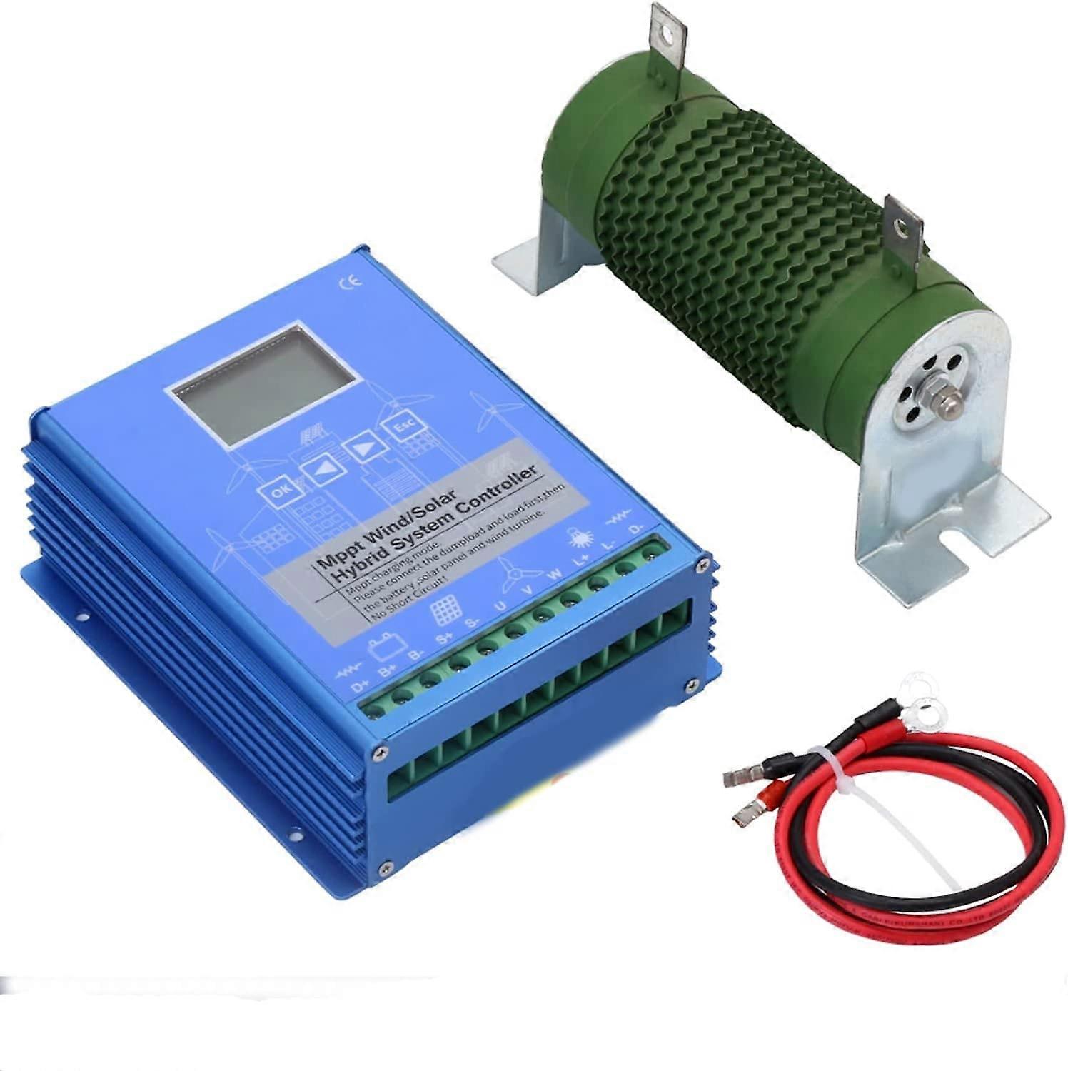 MPPT 5000W Hybrid Wind Solar Charge Controller with Dump Load for 12V OffGrid Systems