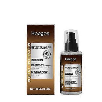 Huile capillaire hydratante quotidienne Hoegoa : nourrit, hydrate et lisse les cheveux pour une chevelure soyeuse.