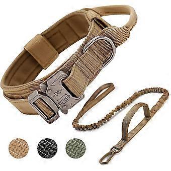 Tactical Dog Collar, Adjustable Military Nylon Collar with Control Han