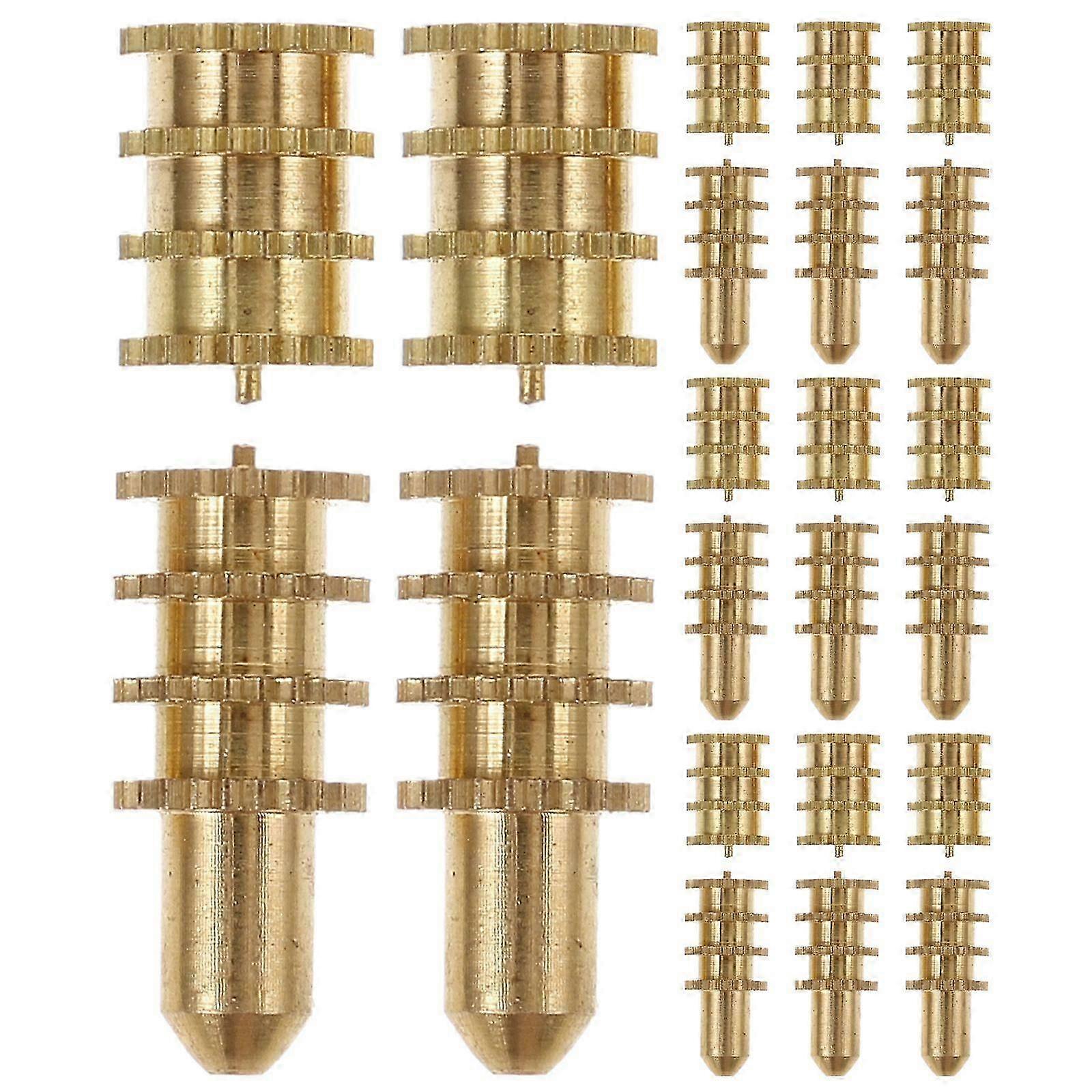 Table Bolt Sleeve Connectors Table Leaf Dowel Pins with Sockets 1 Set