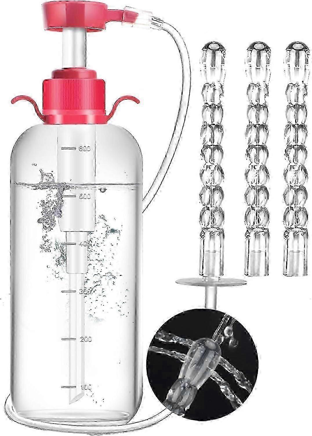 Enema nozzle kit for comfortable colon irrigation