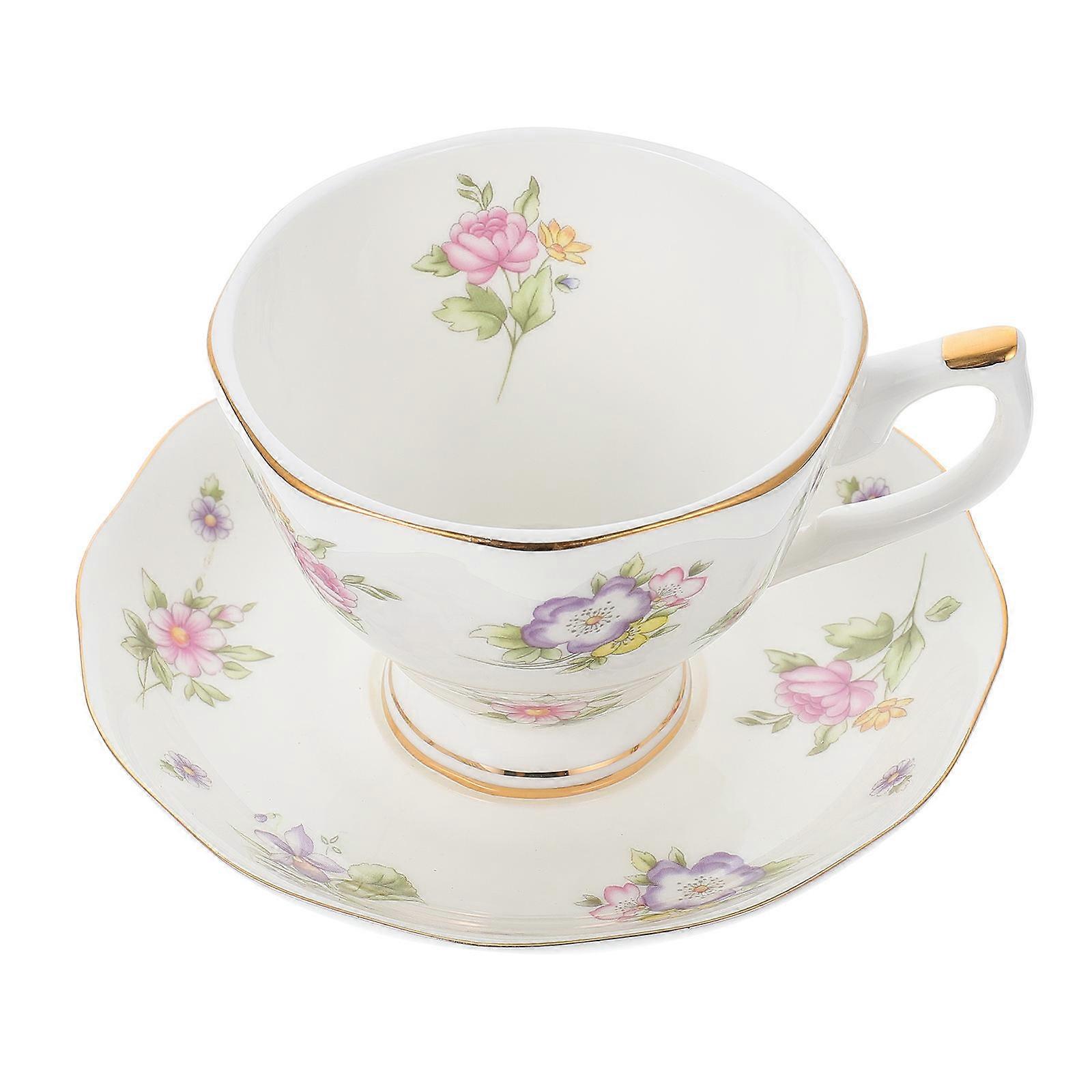 Coffee Cup Set Ceramic Cup for Drinking 1Set with Saucer Use