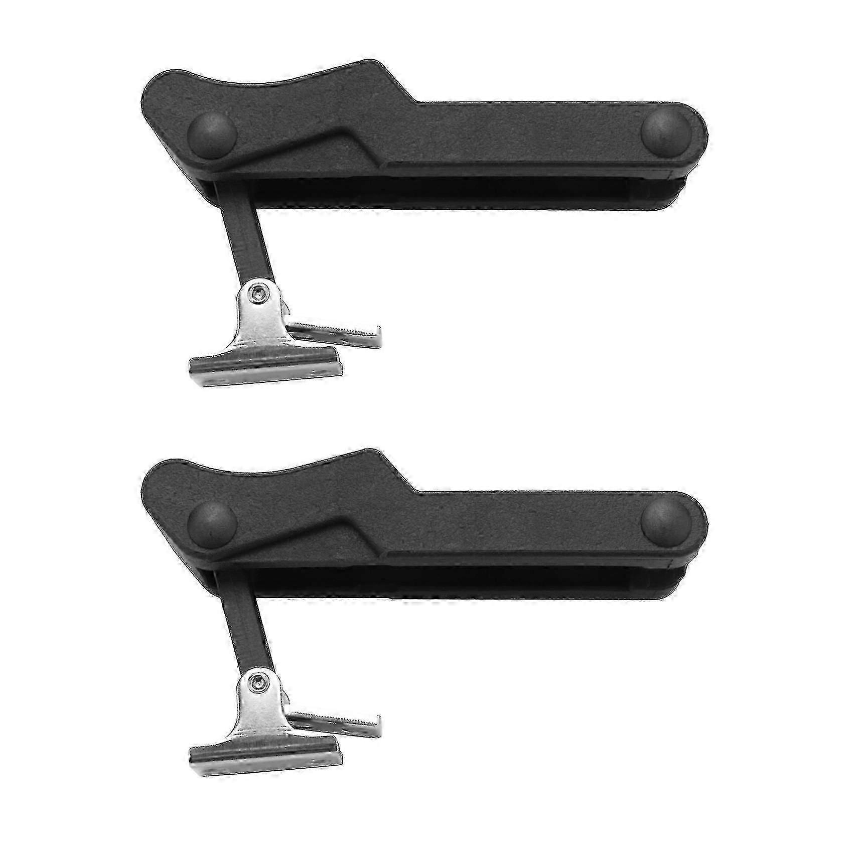 2-Pack Black Soft Rubber Flexible 3.8 Inch Replacement Door & Draw Latch Locks, Model C7-10