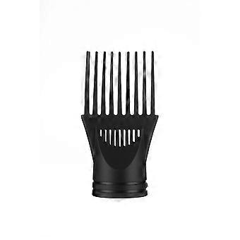 Pente de vento, difusor de secador de cabelo profissional universal cabeleireiro vento soprar capa pente acessório bico (1 peça, preto)