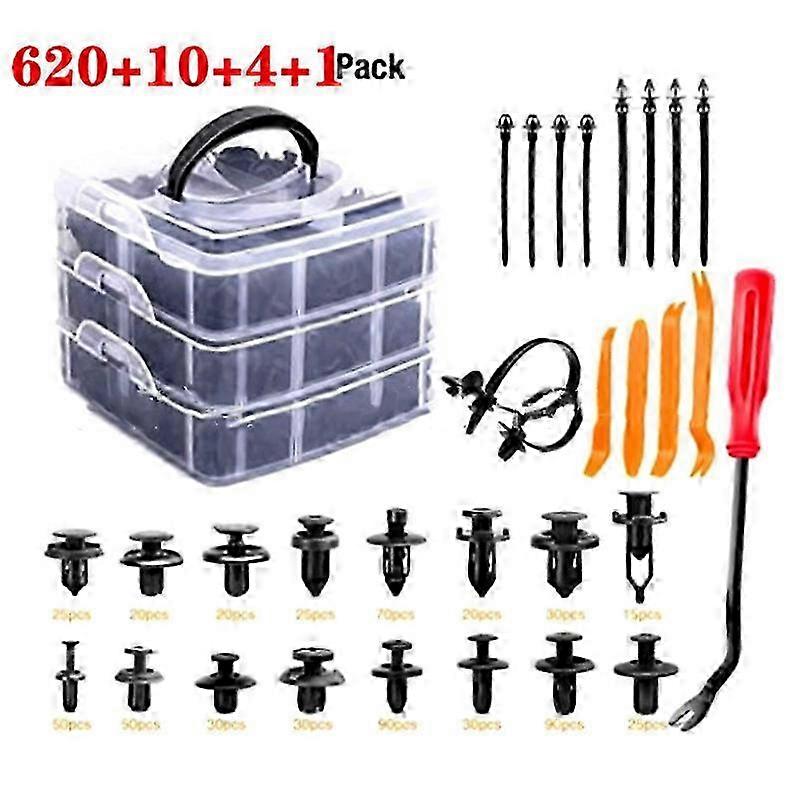 Plastic Bumper Rivets 635pcs Kit