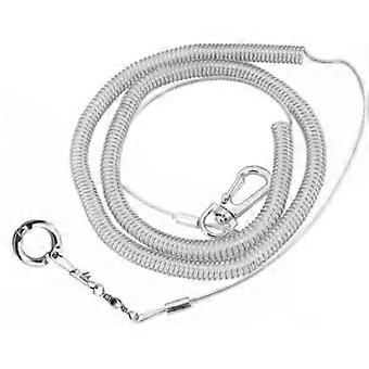 Vlieglijn voor papegaaientraining, 3 m + ring nr. 1,8 meter, ultralichte, bijtbestendige, draagbare vlieglijn en voetketting voor ara's.