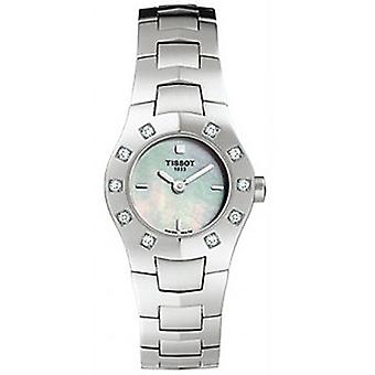 Watch tissot round sra.ace.bra.mop.bte watch for Women Analog Quartz with stainless steel bracelet T64168581