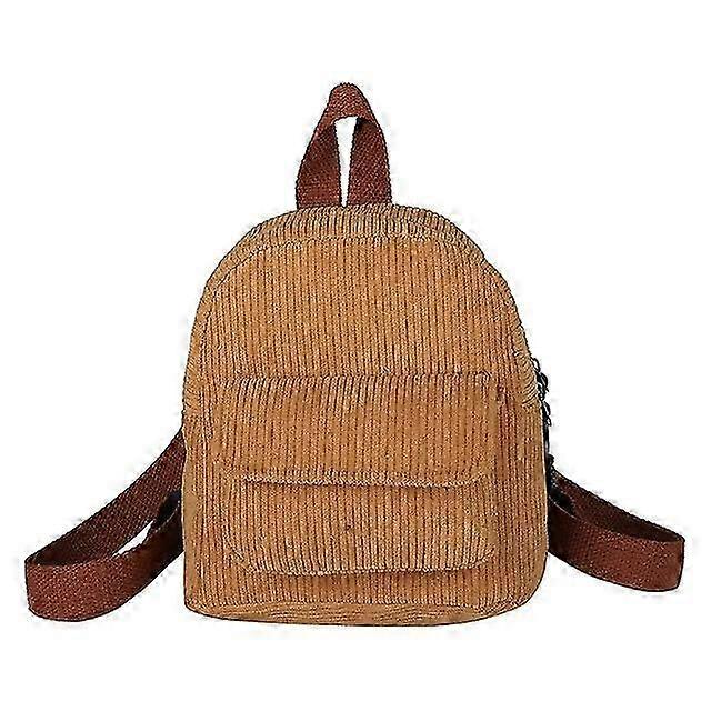 Lightweight Corduroy Mini Backpack Compact