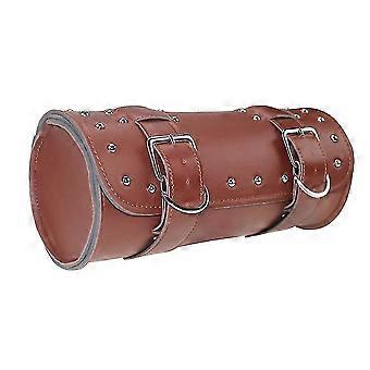 Motorcycle Hanging Bag Pu Leather Waterproof Saddlebag Motorcycle Hanging Pouch Gadget Box with Straps for Motorbike (coffee) 259.