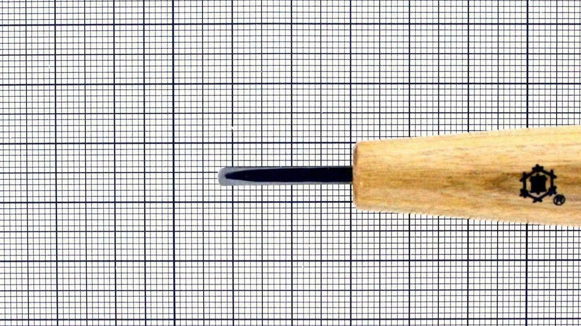Mikisyo Power Grip Wood Carving Tool Flat Single Bevel Chisel 3mm
