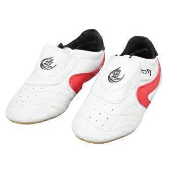 Taekwondo Shoes Unisex Adults PU Leather Oxcompatible withd Soles Breathable Sport Gym Shoes compatible with Boxing Kung Fu Tai Chi 43