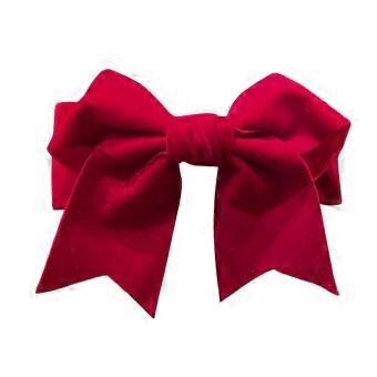 Elegant Red Bow Hair Clip