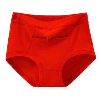 Diefstalwerende onderbroek, hoge taille, katoen, voor volwassenen of oma's, model 26S.