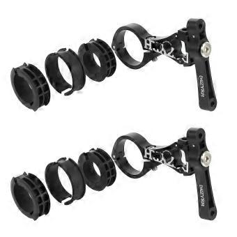2x Adjustable Bicycle Double Water Bottle Cage Holder Mount Adapter Compatible with Post Back