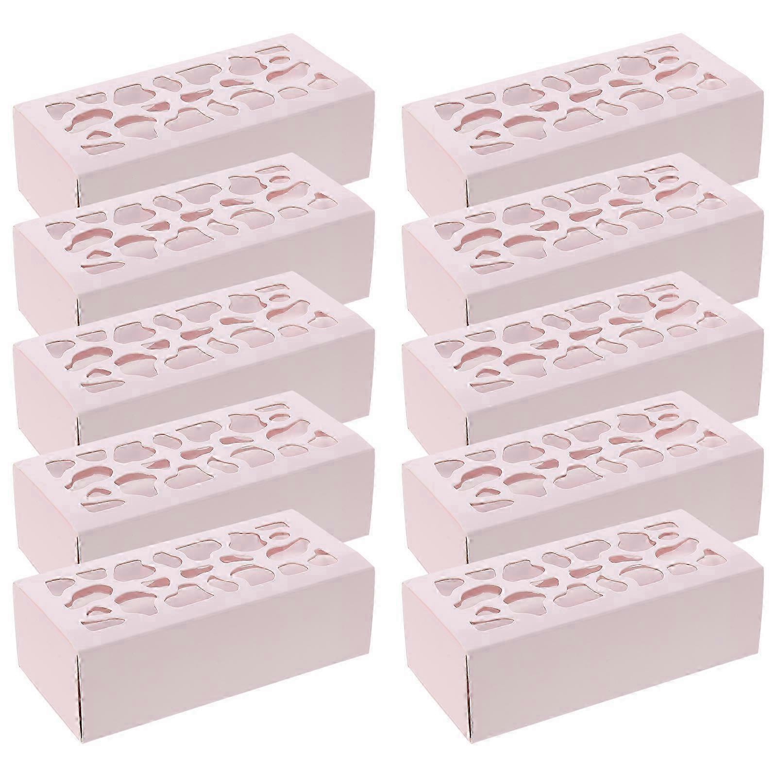 Chocolate Packing Boxes with Clear Window compatible with Storage Use 10Pcs Set