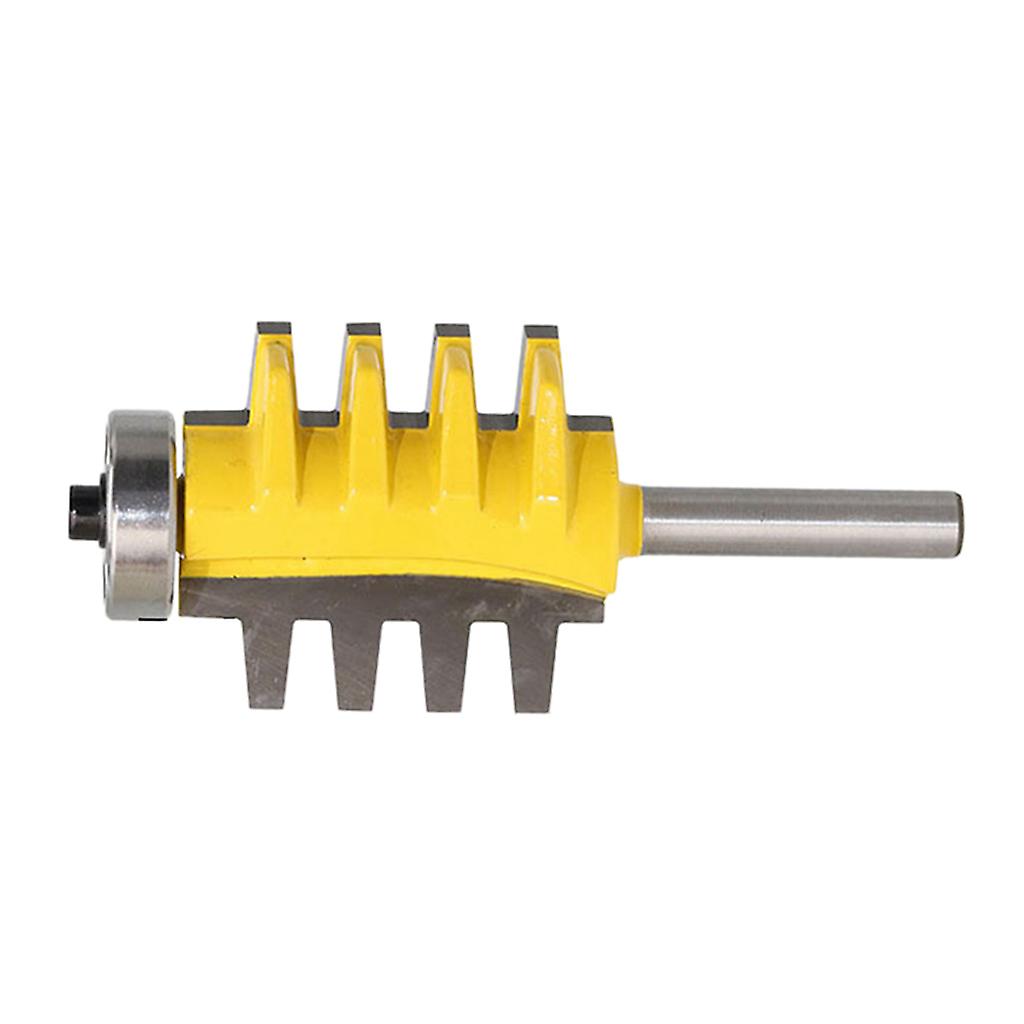Carbide 8mm Shank Lock Miter Joint Glue Router Bit Woodworking Cutter Yellow