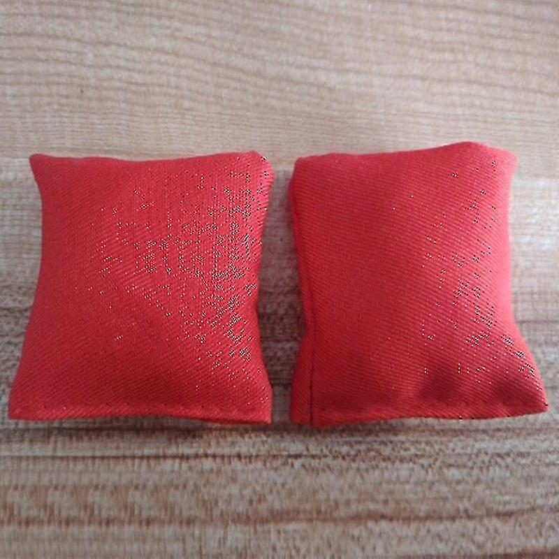 8pcs wetterfeste Cornhole Bean Bags Set - 4 * Rote Sandsäcke 4 * Grüne Sandsäcke