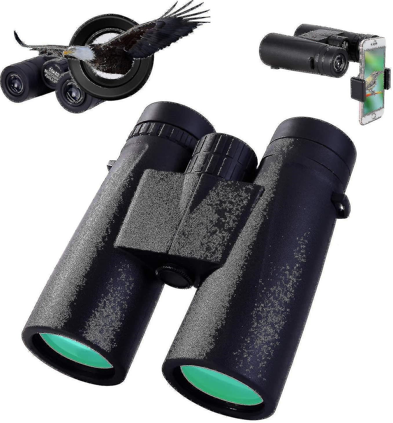 Compact Binoculars For Adult With Smartphone Photograph Adapter, 10*42 Lightweight Binoculars