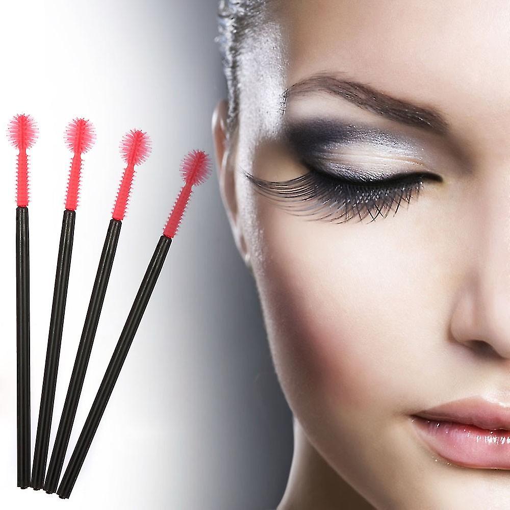 50pcs Mini Silicone Lash Brush Pack Ball Shape Brush One-off