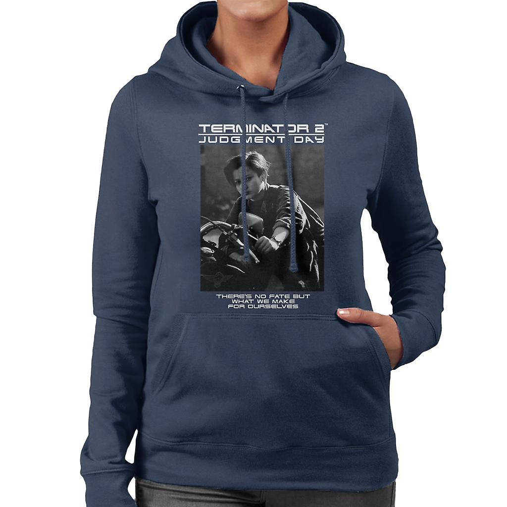 Terminator 2 Judgement Day There's No Fate Women's Hooded Sweatshirt