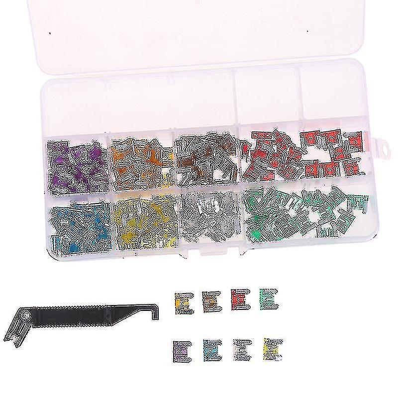 100x Micro Auto Car Low Profile Mini Blade Fuse Kit 3a5a7.5a10a15a 20a25a30a