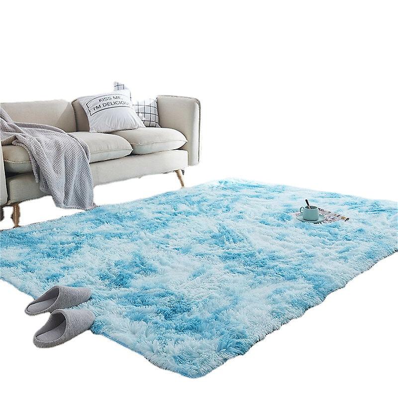 Plush Tie Dye Carpet Rug For Living Room, Sofa, Coffee Table, Or Bay Window Mat