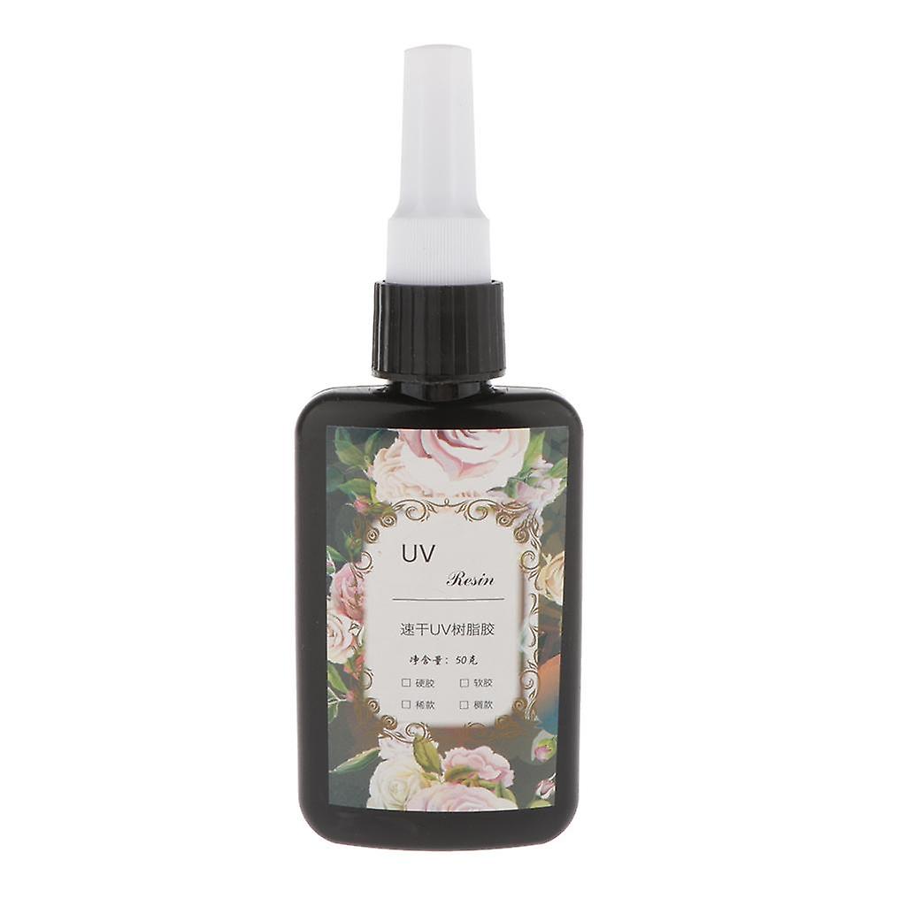 Clear UV Resin Hard Type Glue Crsytal Epoxy for Resin Casting DIY  50G