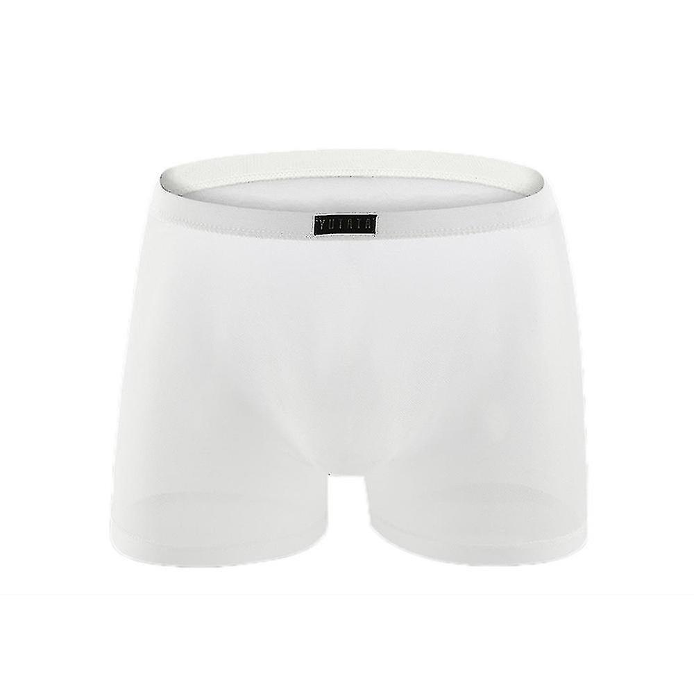 Men Boxer Brief Breathable Mesh Underwear Bulge Pouch Underpants