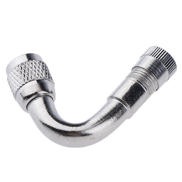 12x摩托车轮胎黄铜45/90/135度加长充气管银色45