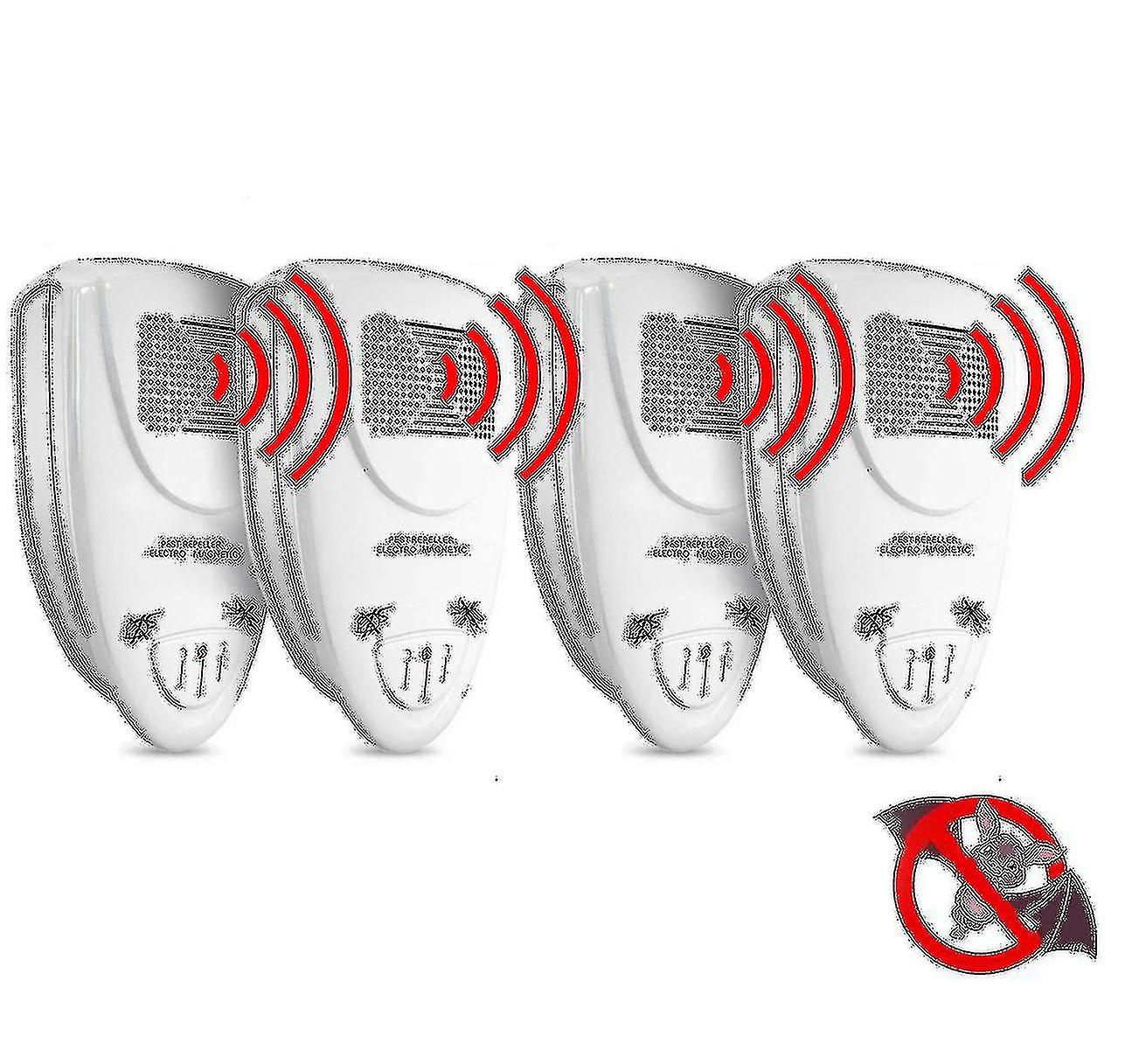 Ultrasonic Bat Repellent Pack Of 4 - Get Rid Of Bats In 72 Hours-D