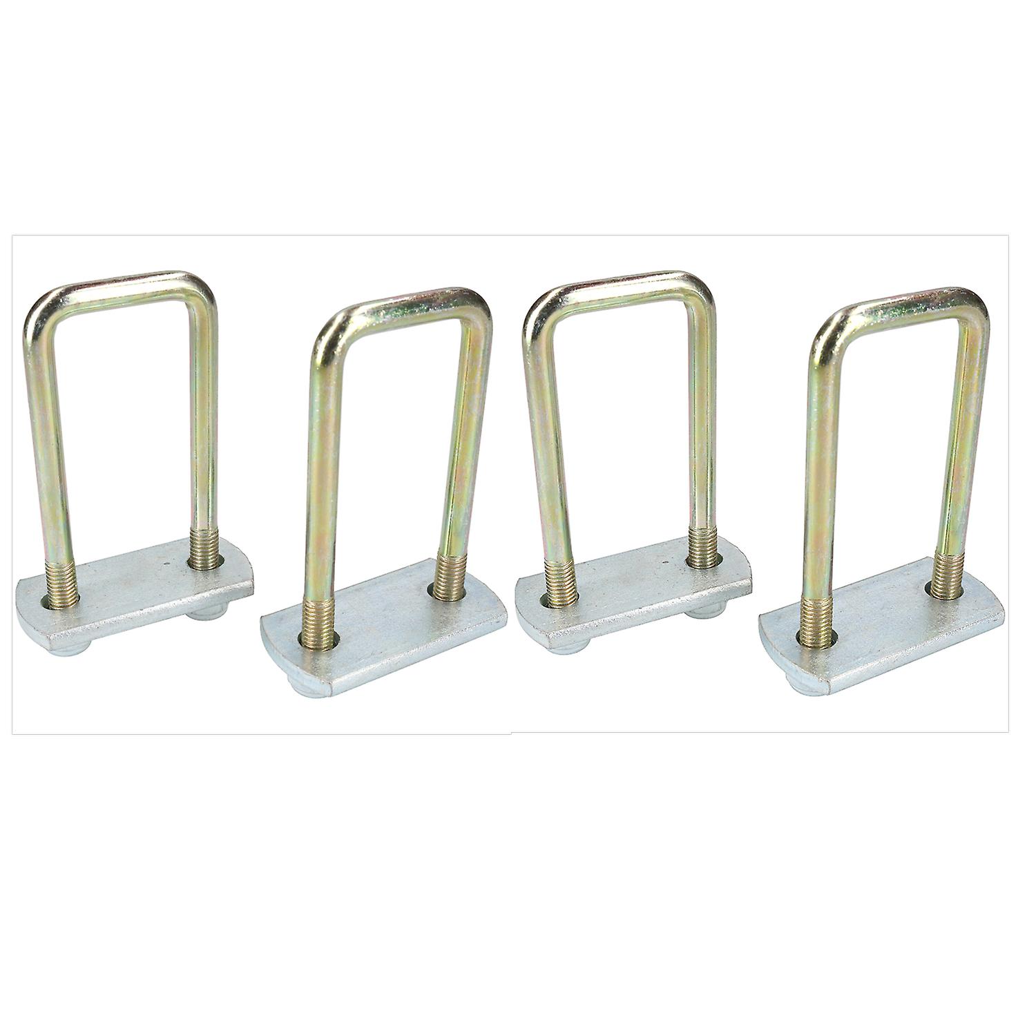 4 Pack M10 40mm x 110mm U-Bolt N-Bolt with Plates & Nuts HIGH TENSILE
