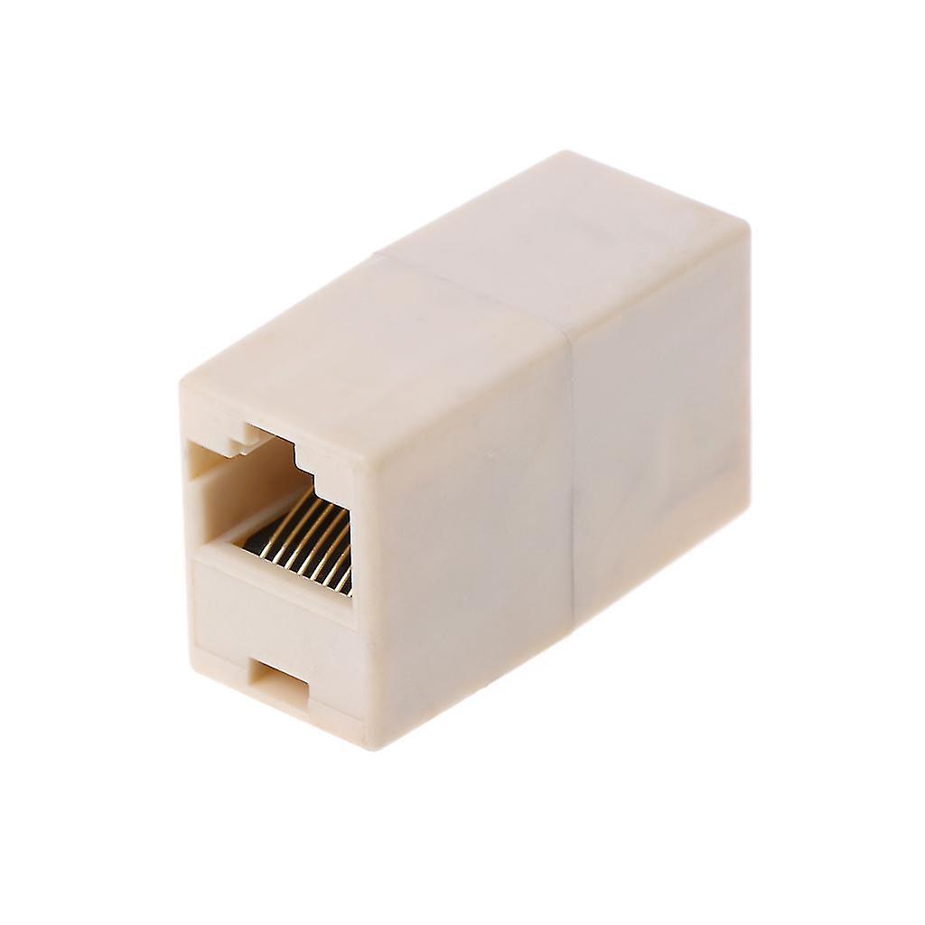 Rj45 Connector Cat5 / 5e Ethernet Adapter 8p8c Network Extender Coupler Lan
