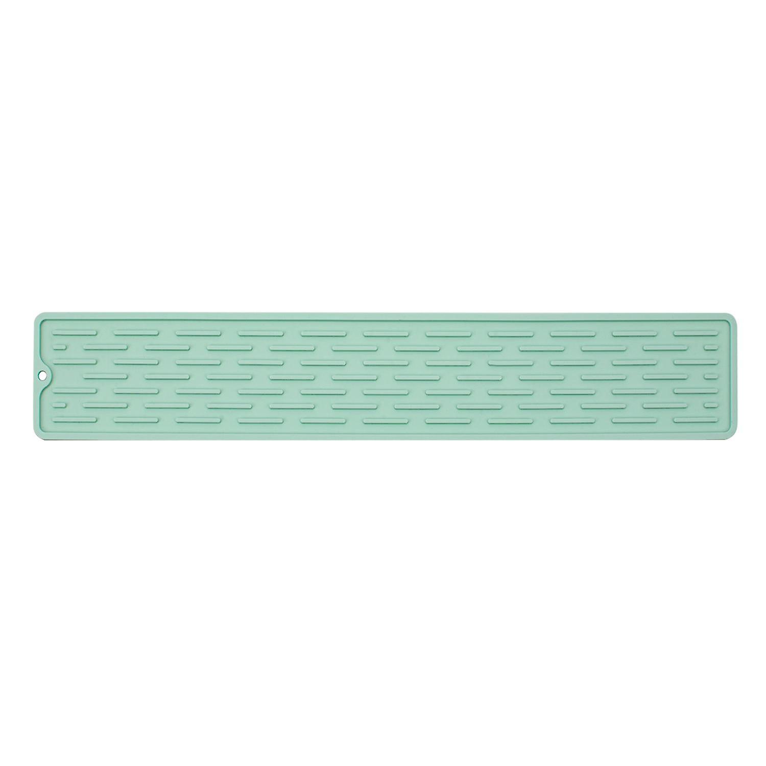 Faucet Mat Waterproof Oil-proof Easy Clean Water Draining Soft Silicone Faucet Drying Pad Sink Splas