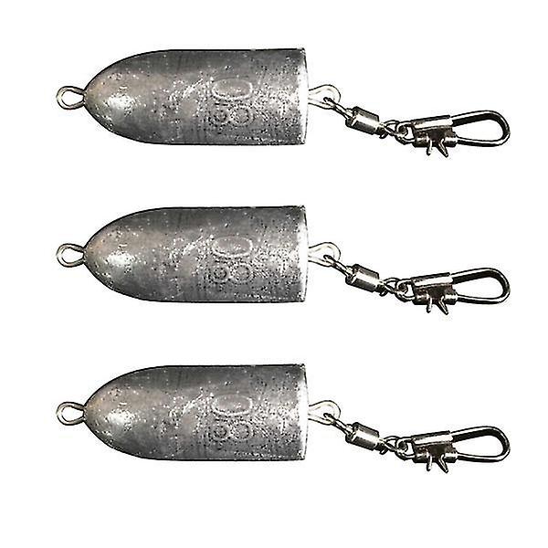3pcs Fishing Weights Set Deep Drop Weights Bullet Sinkers Fishing Lead Weights