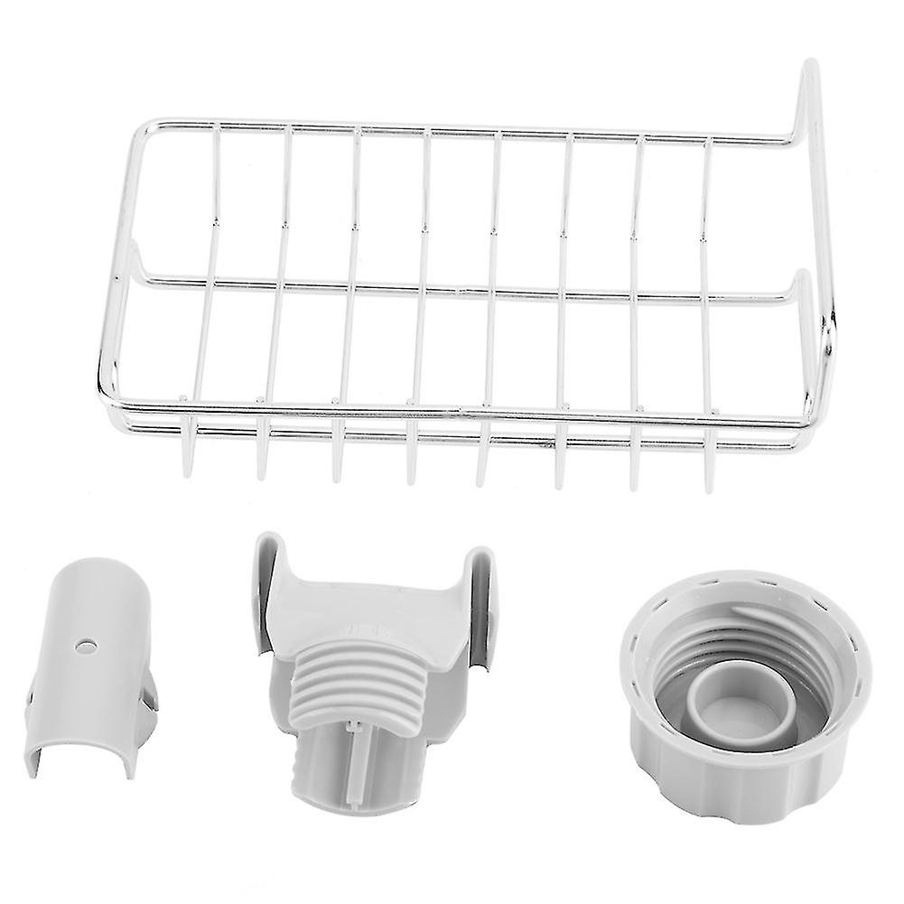 Dish Drainer Rack for Kitchen Sink, Stainless Steel Sponge Rack with Scratch Resistant Surface