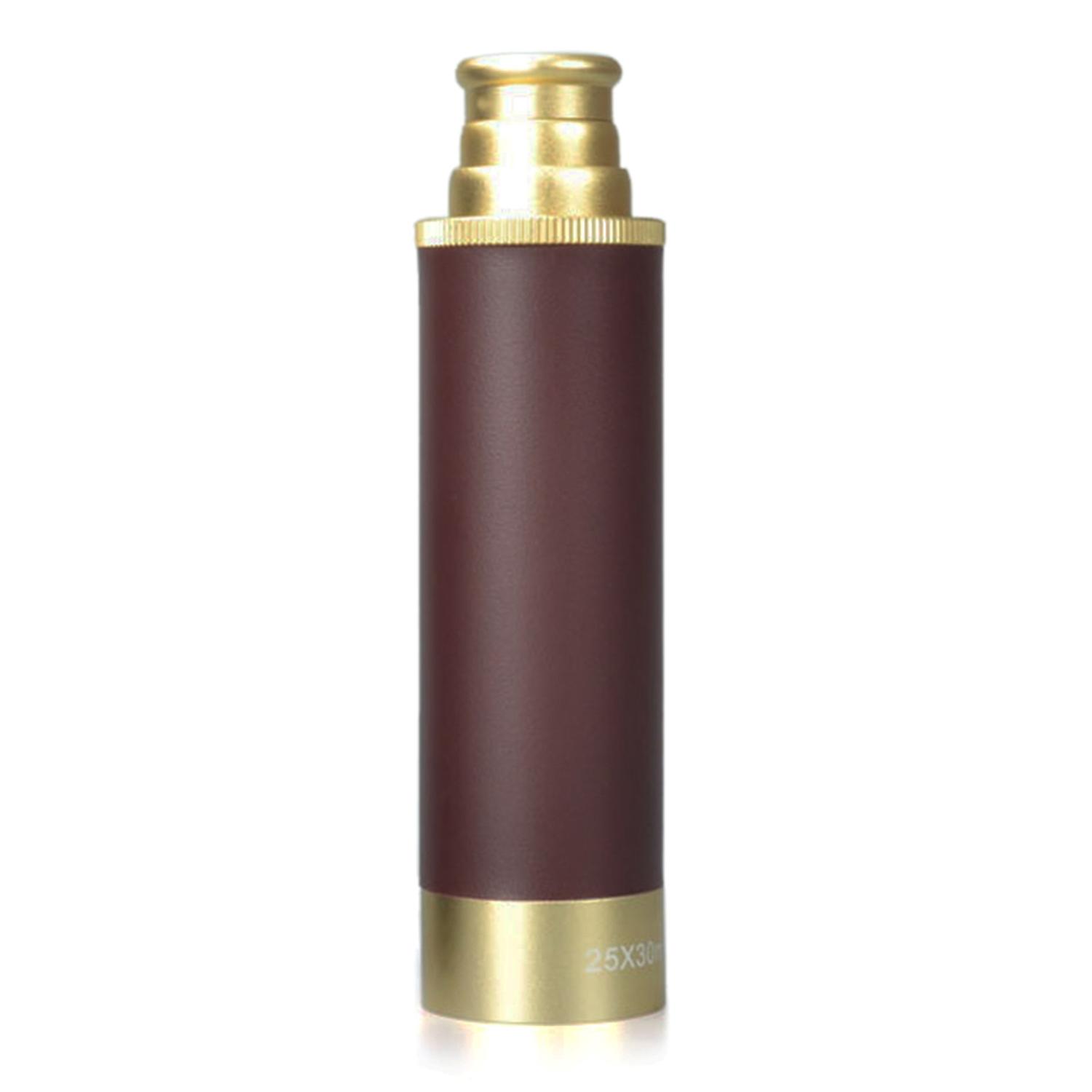 25x30 Pocket Zoomable Monocular Pirate Telescope Portable Collapsible Handheld Vintage Monocular Tel