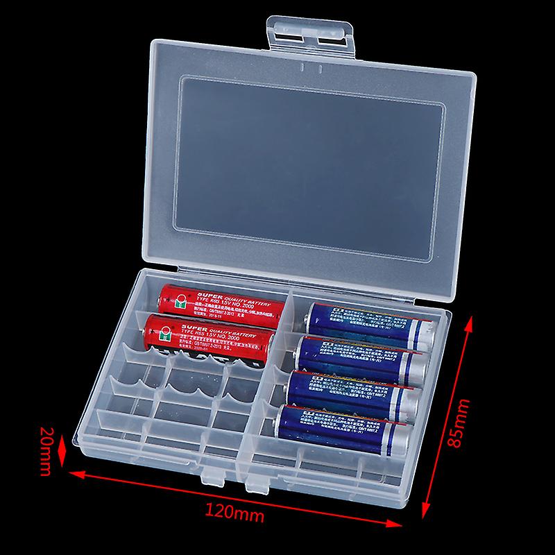 Useful 1x Hard Plastic Battery Case Box Holder Storage for 10 AA/AAA Batteries