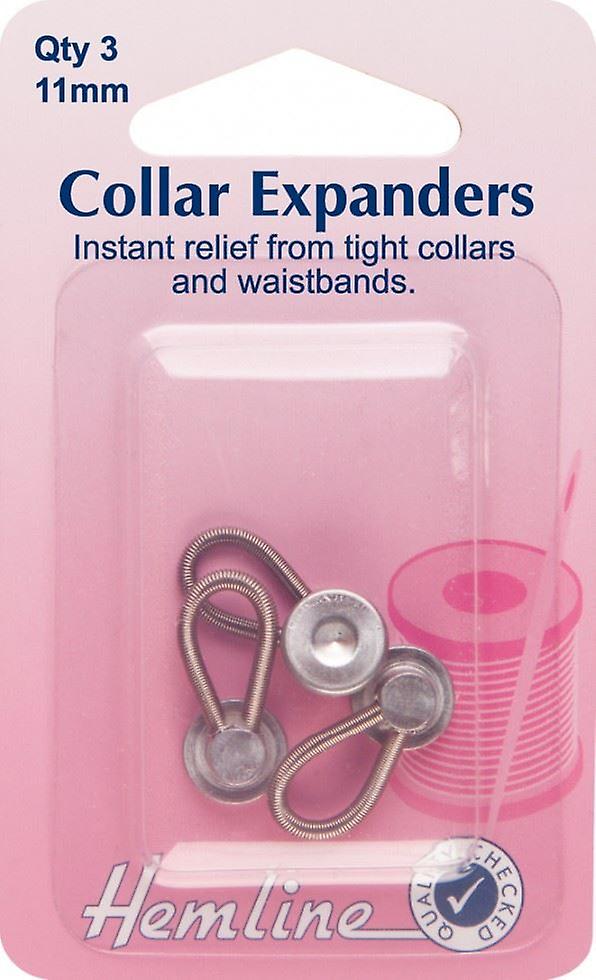 Hemline Extender Buttons  Silver - per pack