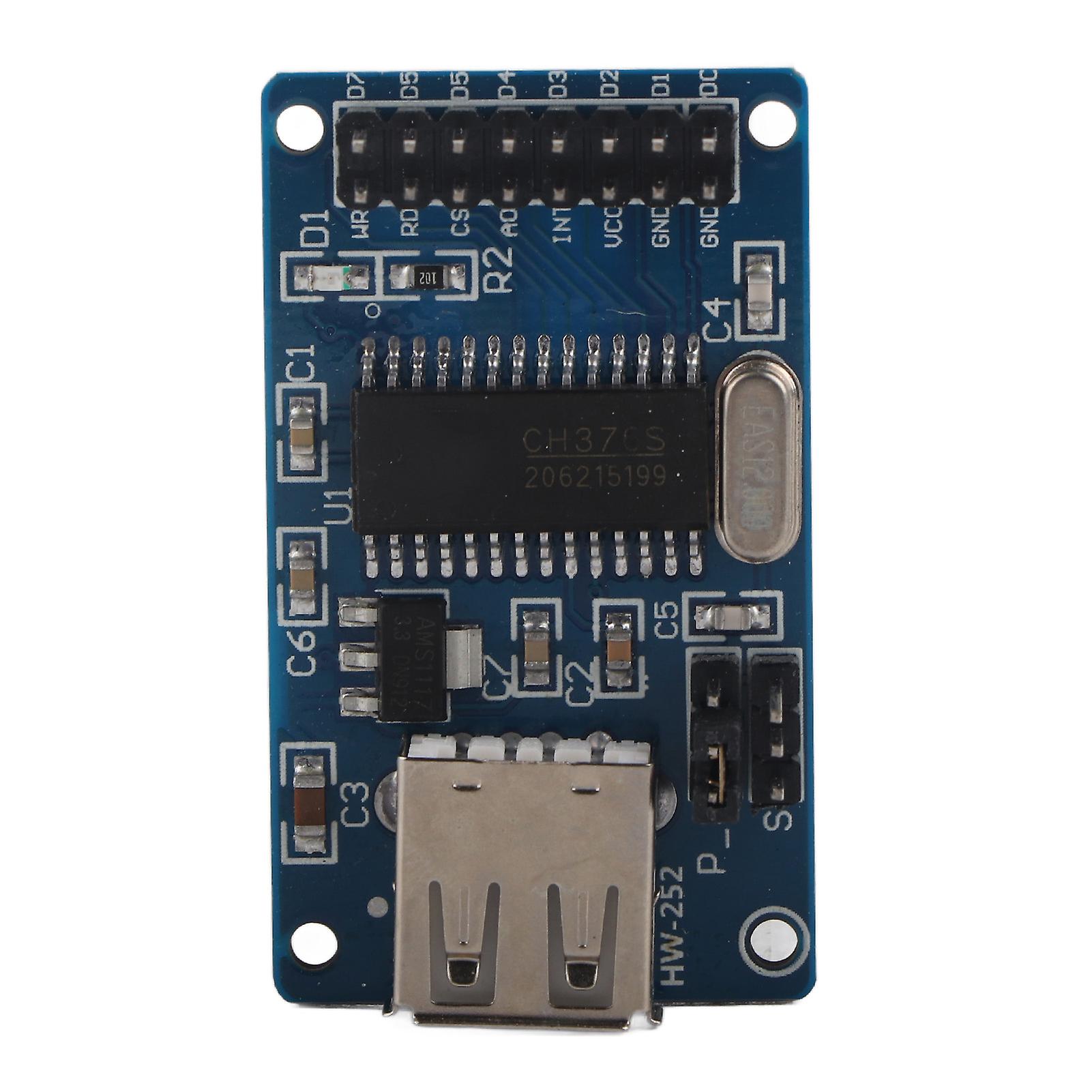 HW-252A CH376 U Disk USB Module Support 8-bit Parallel Port Asynchronous Serial Port
