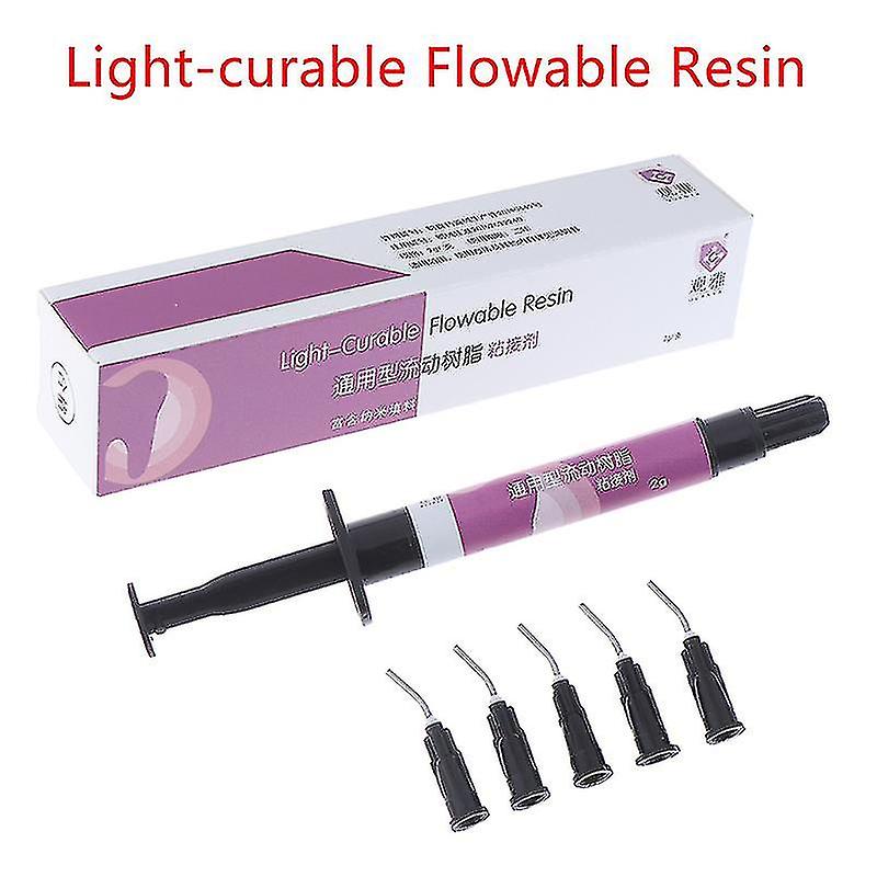 Dental Light-curable Flowable Fluid Flow Curing Composite Resin Materials Luiwoon