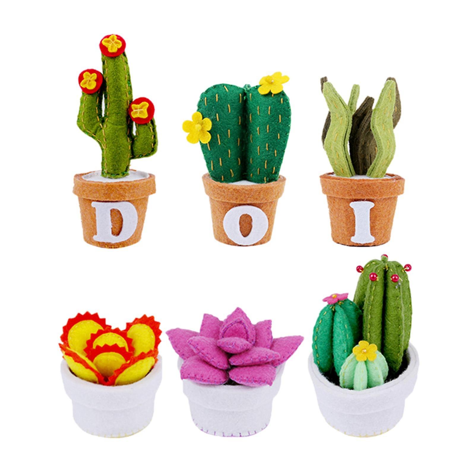 Simulation DIY Felt Succulent Craft Kit Non Woven Small for Home Party
