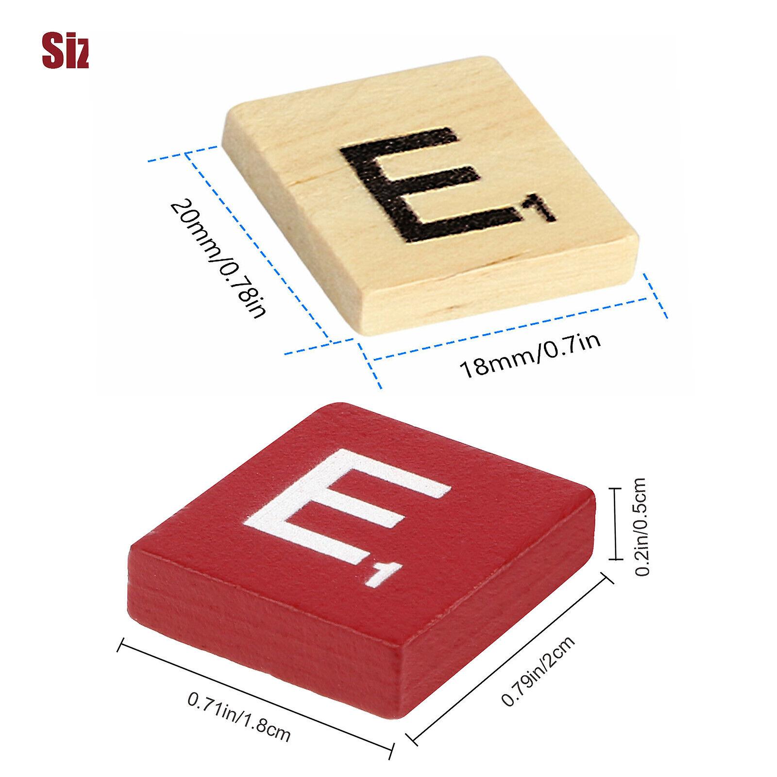 400 Pcs Wood Scrabble Tiles – DIY Wooden Letters For Spelling Games, Bulk Craft Set, NEW