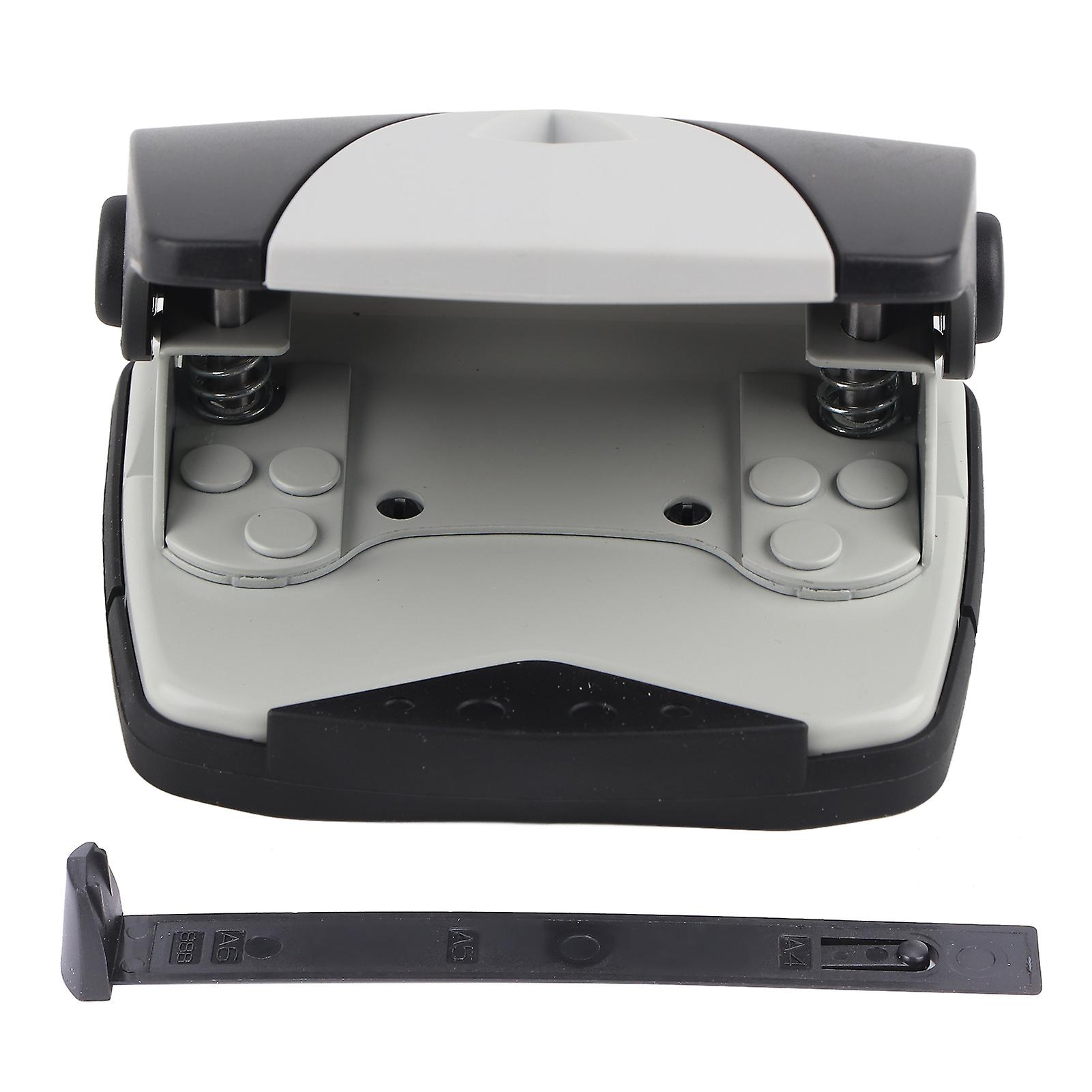 Hole Punch Small Plastic Adjustable Positioning Punching Machine for Stationery Binding